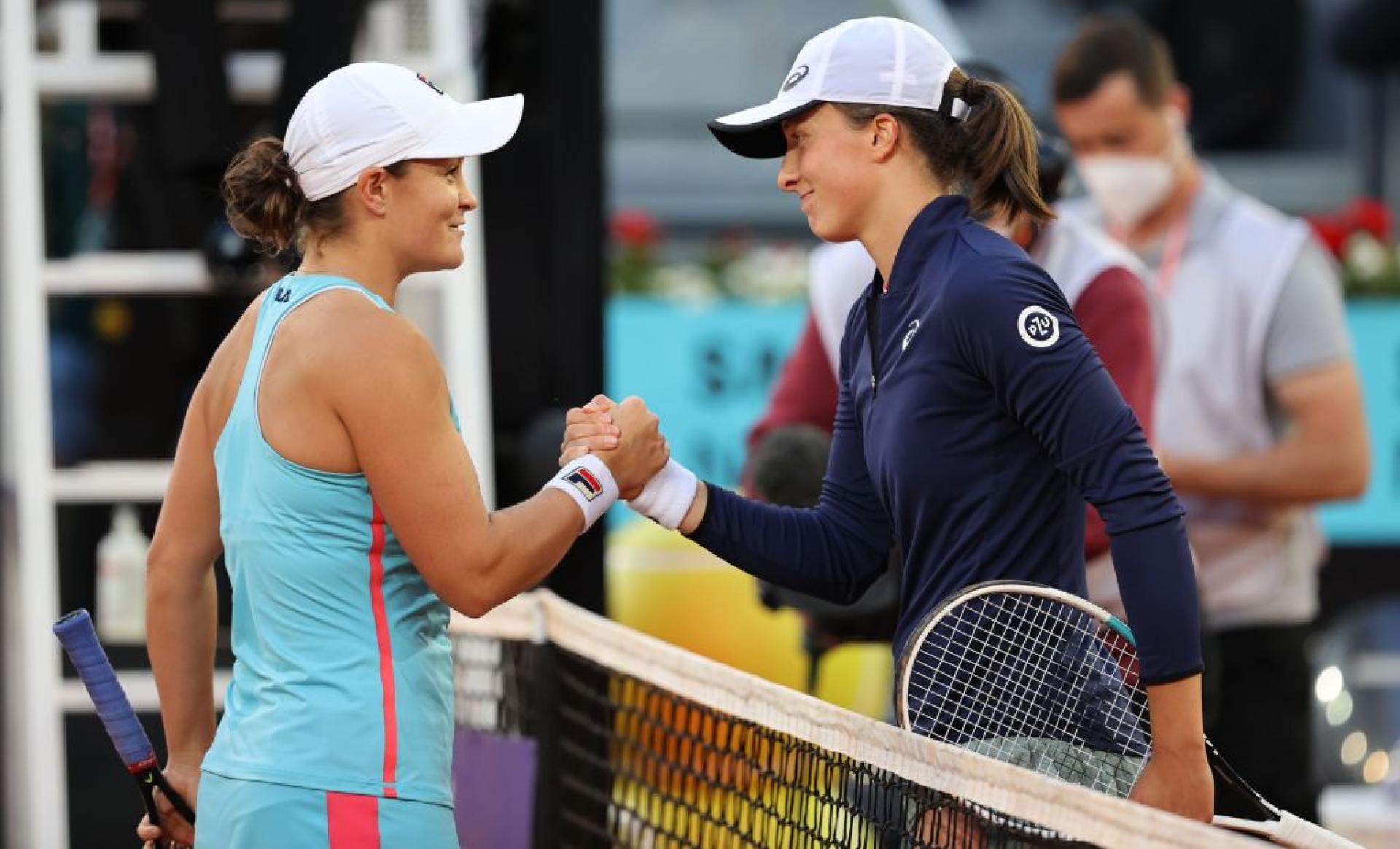 Iga Swiatek and Ashleigh Barty