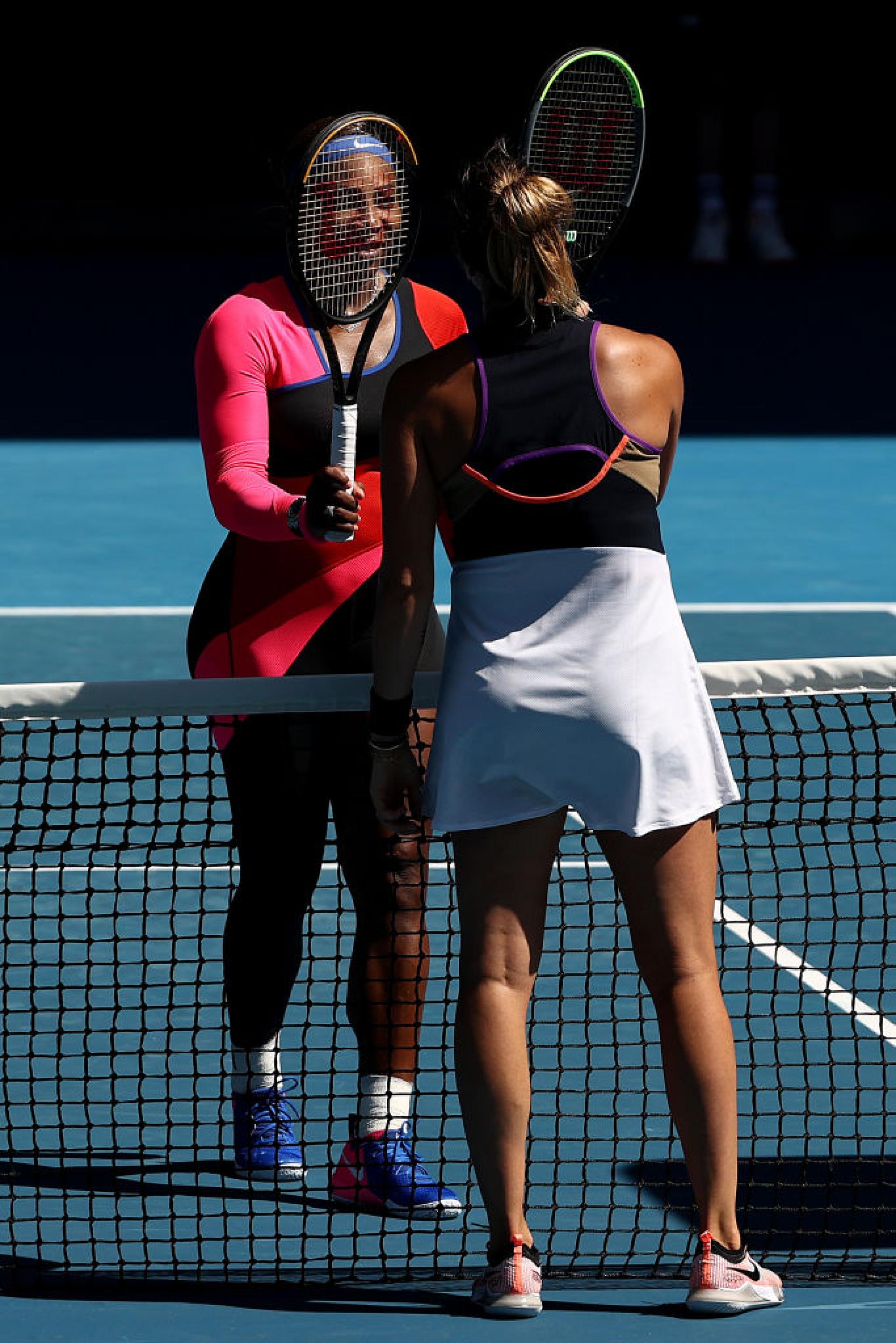 Aryna Sabalenka and Serena Williams