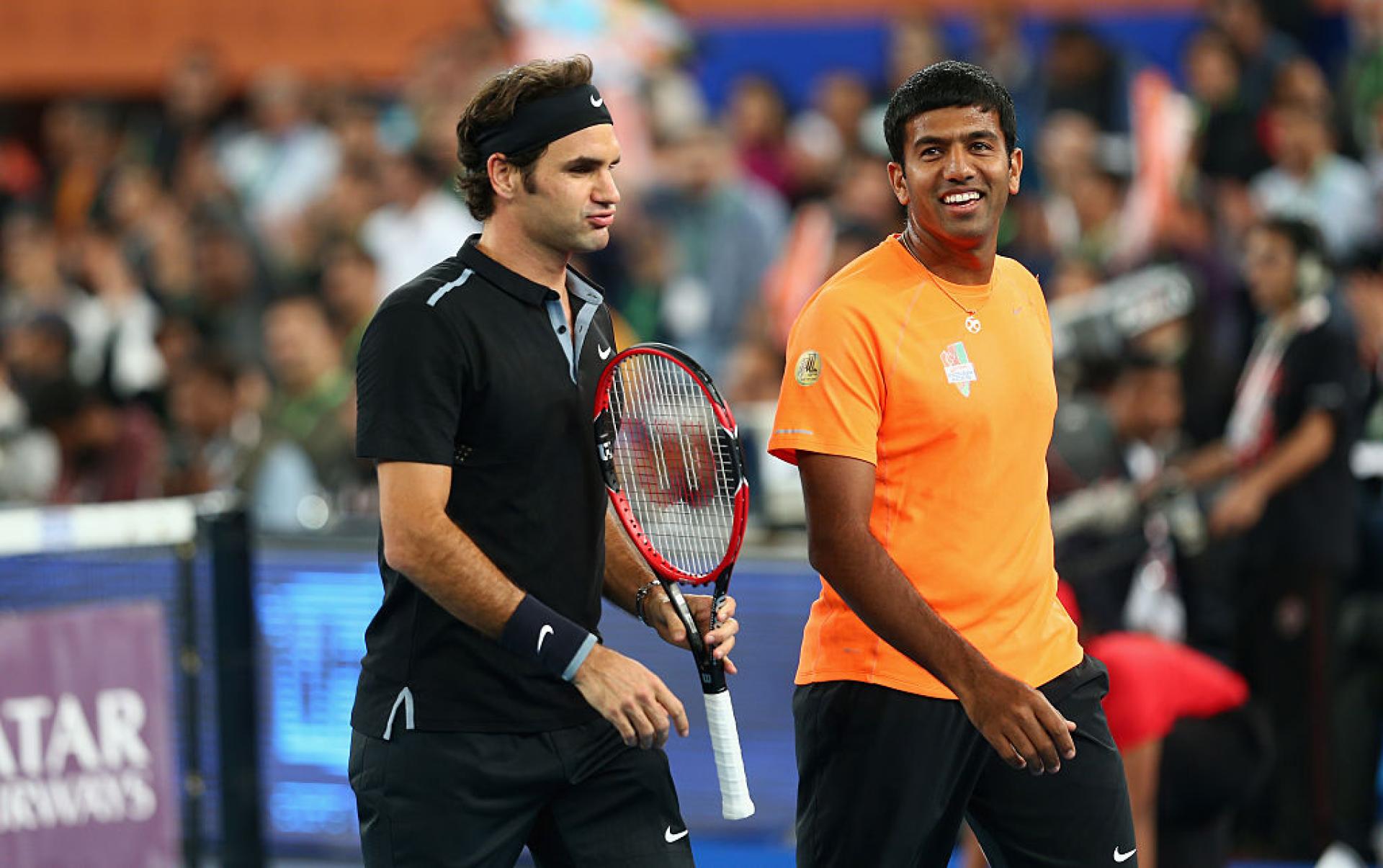 Rohan Bopanna and Roger Federer