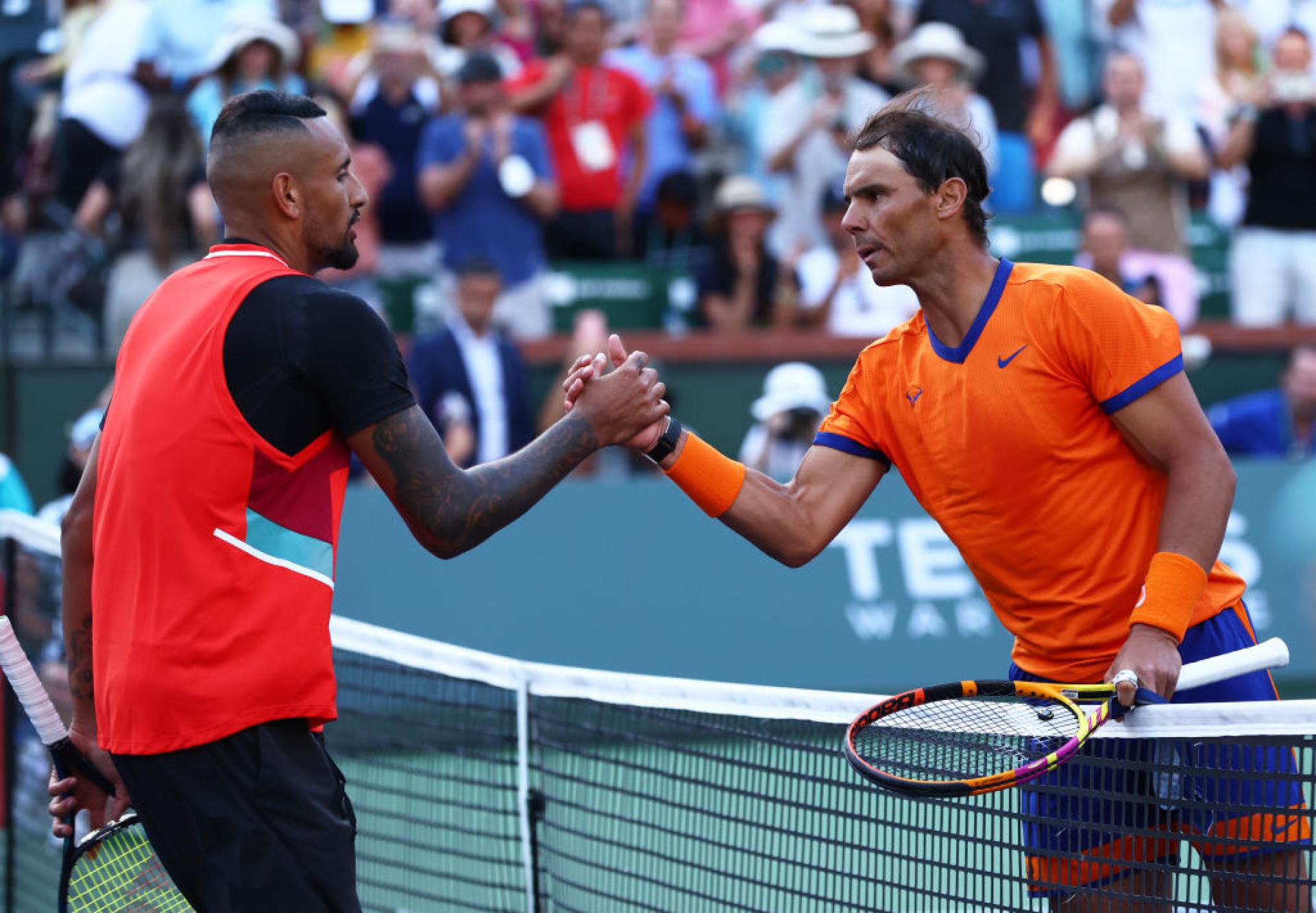 Nick Kyrgios and Rafael Nadal