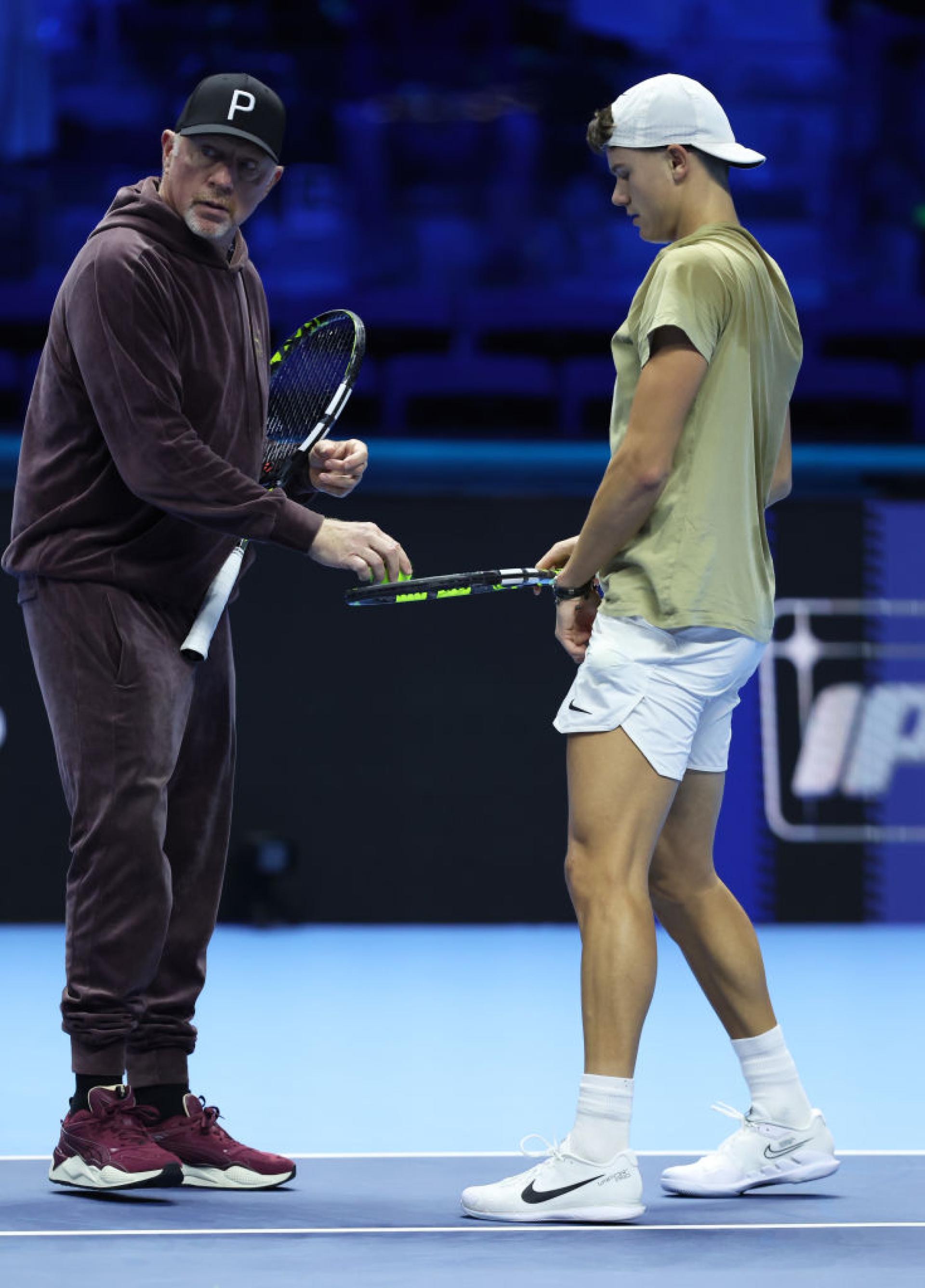 Boris Becker and Holger Rune