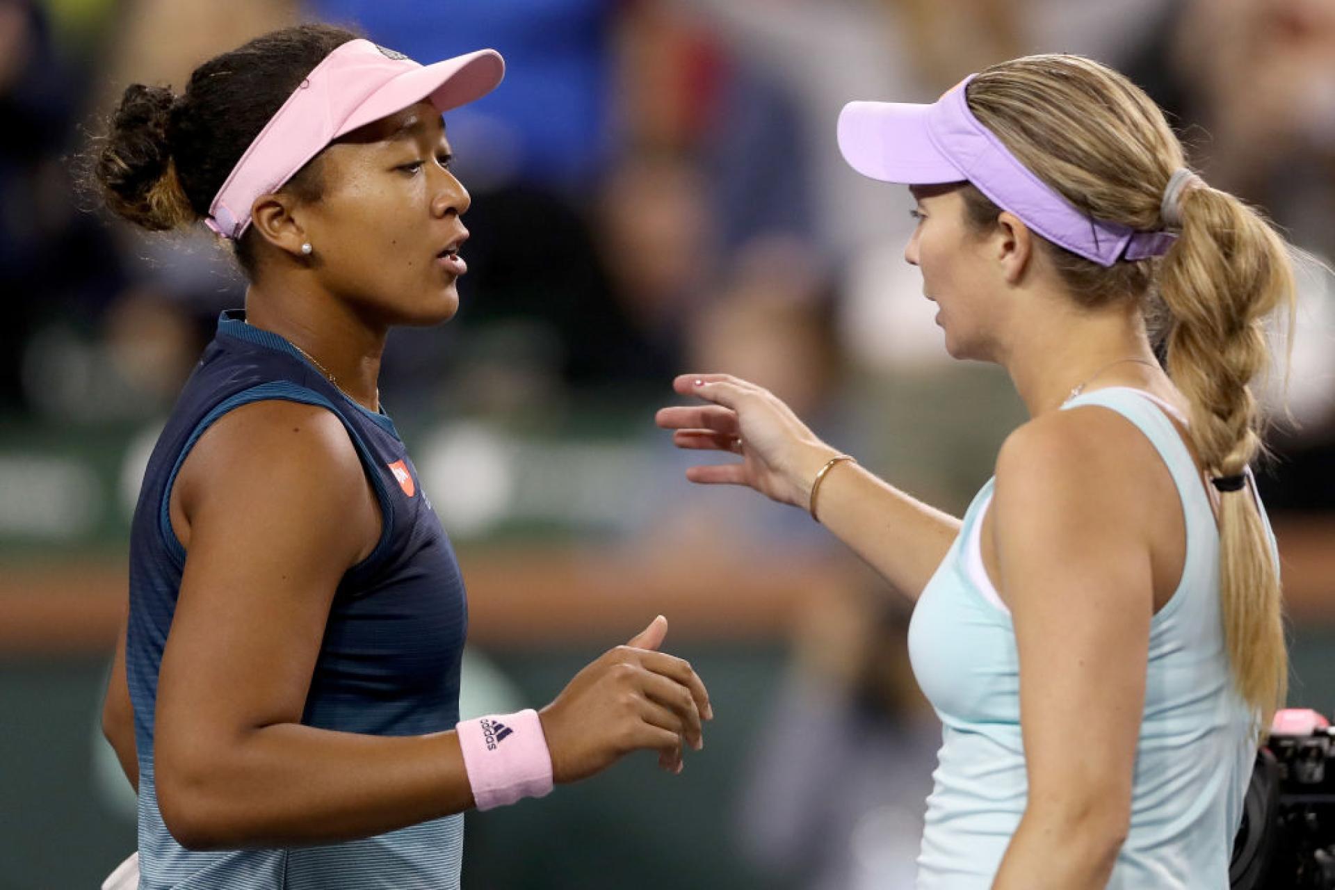 Naomi Osaka and Danielle Collins