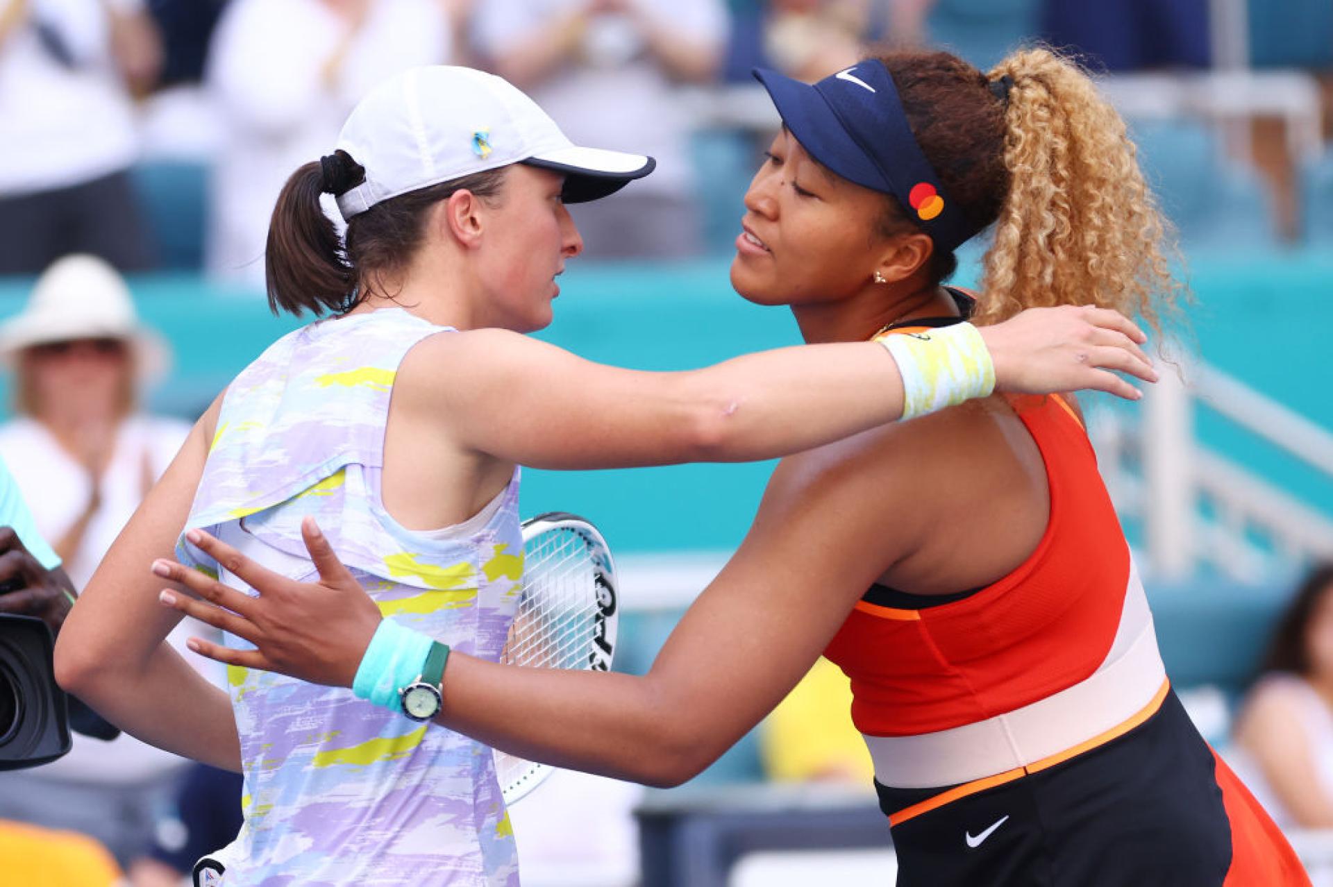 Naomi Osaka and Iga Swiatek