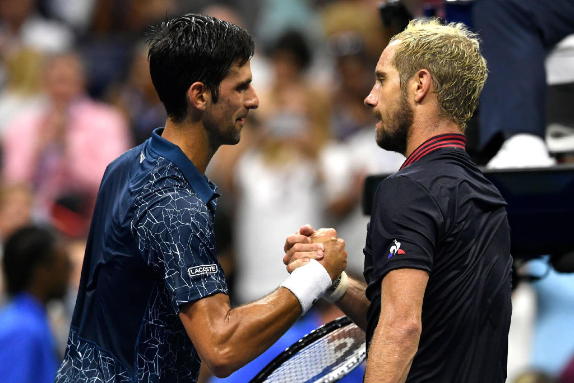 Novak Djokovic and Richard Gasquet