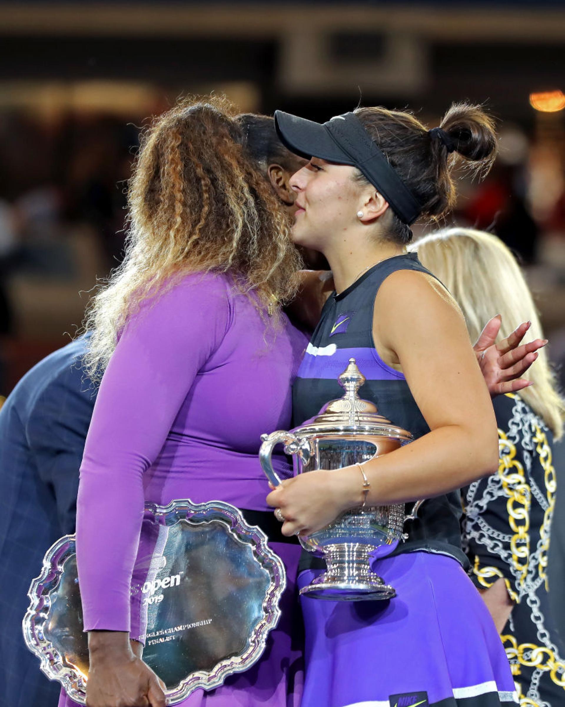 Bianca Andreescu and Serena Williams