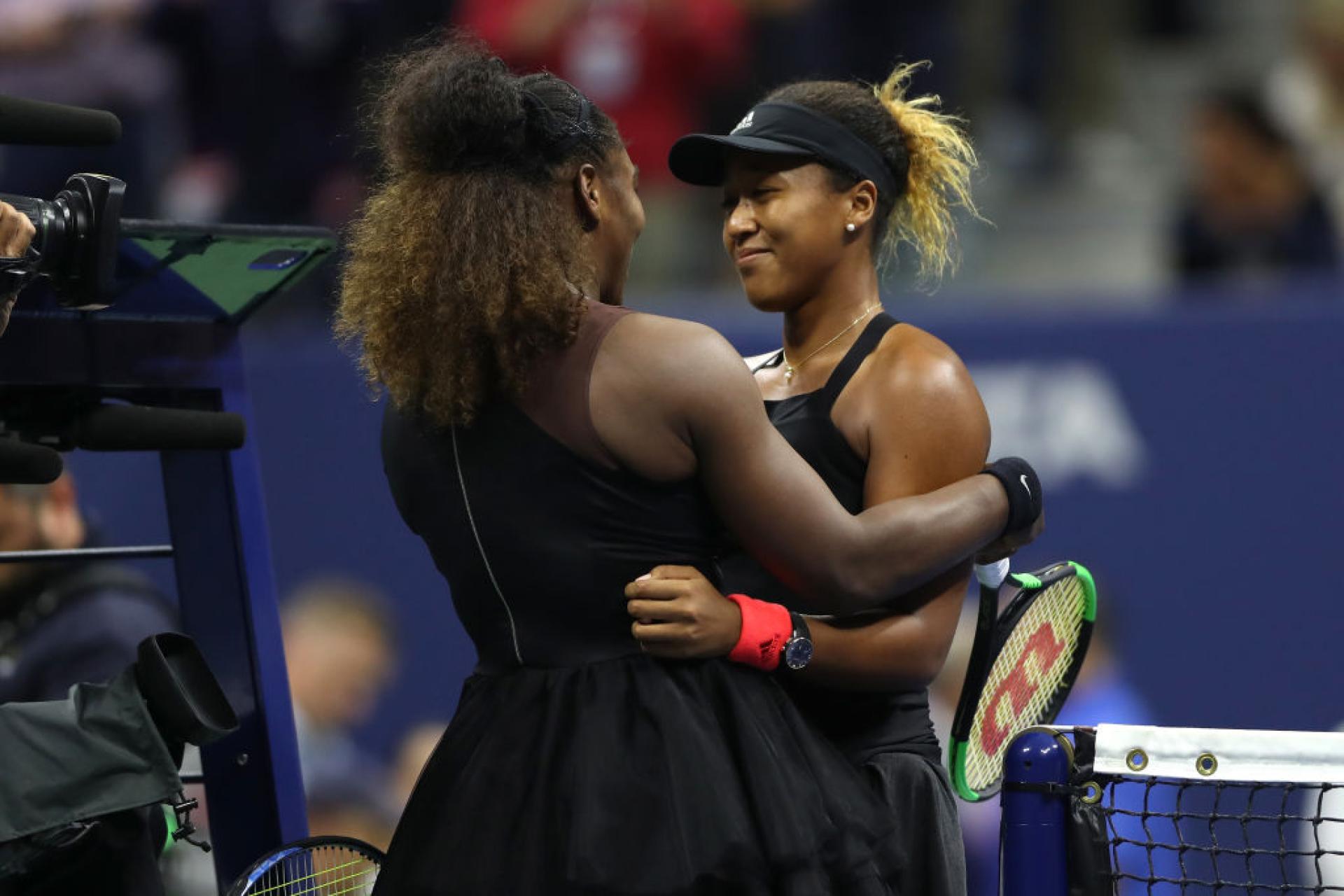 Naomi Osaka and Serena Williams