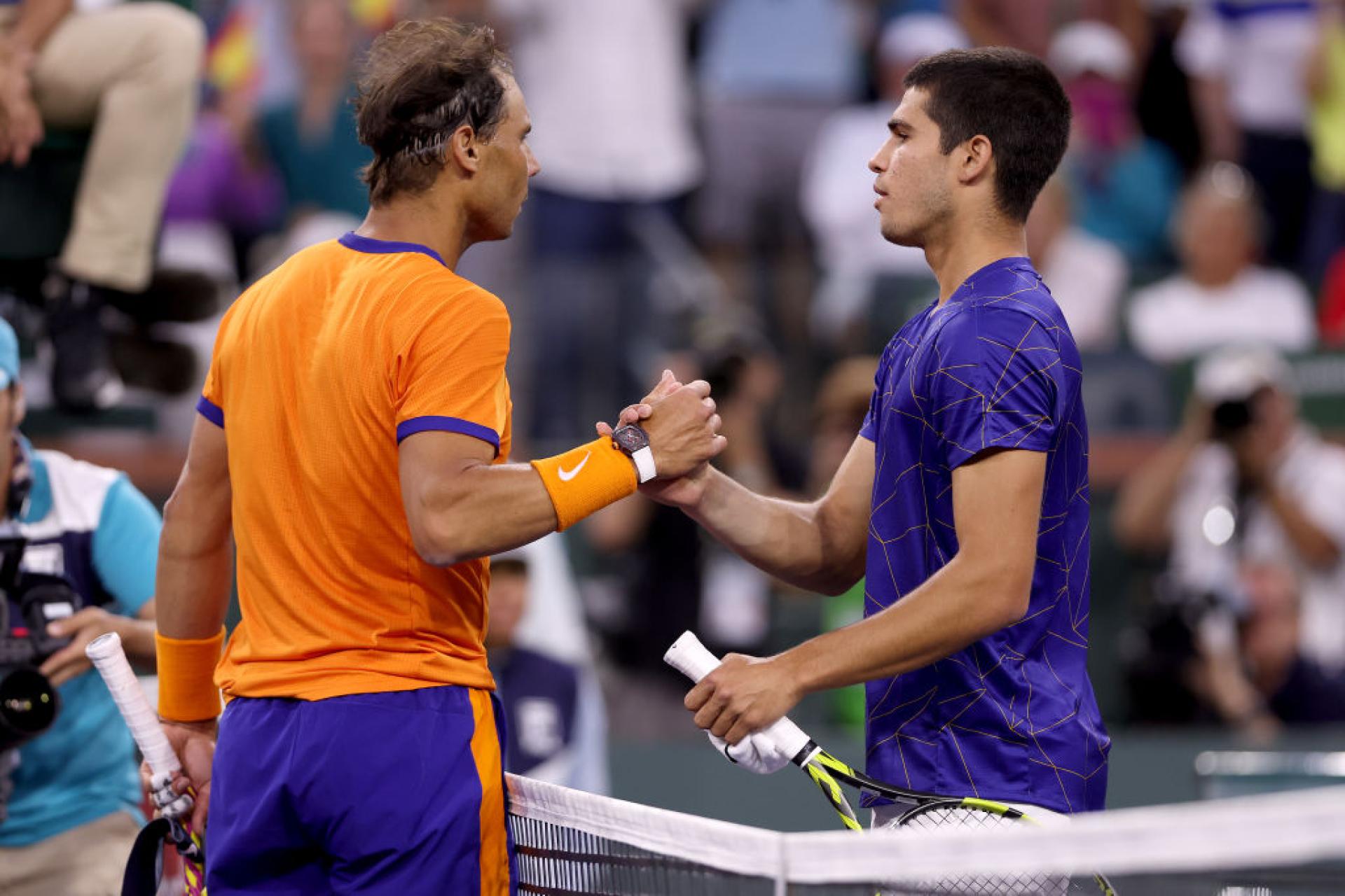 Carlos Alcaraz and Rafael Nadal