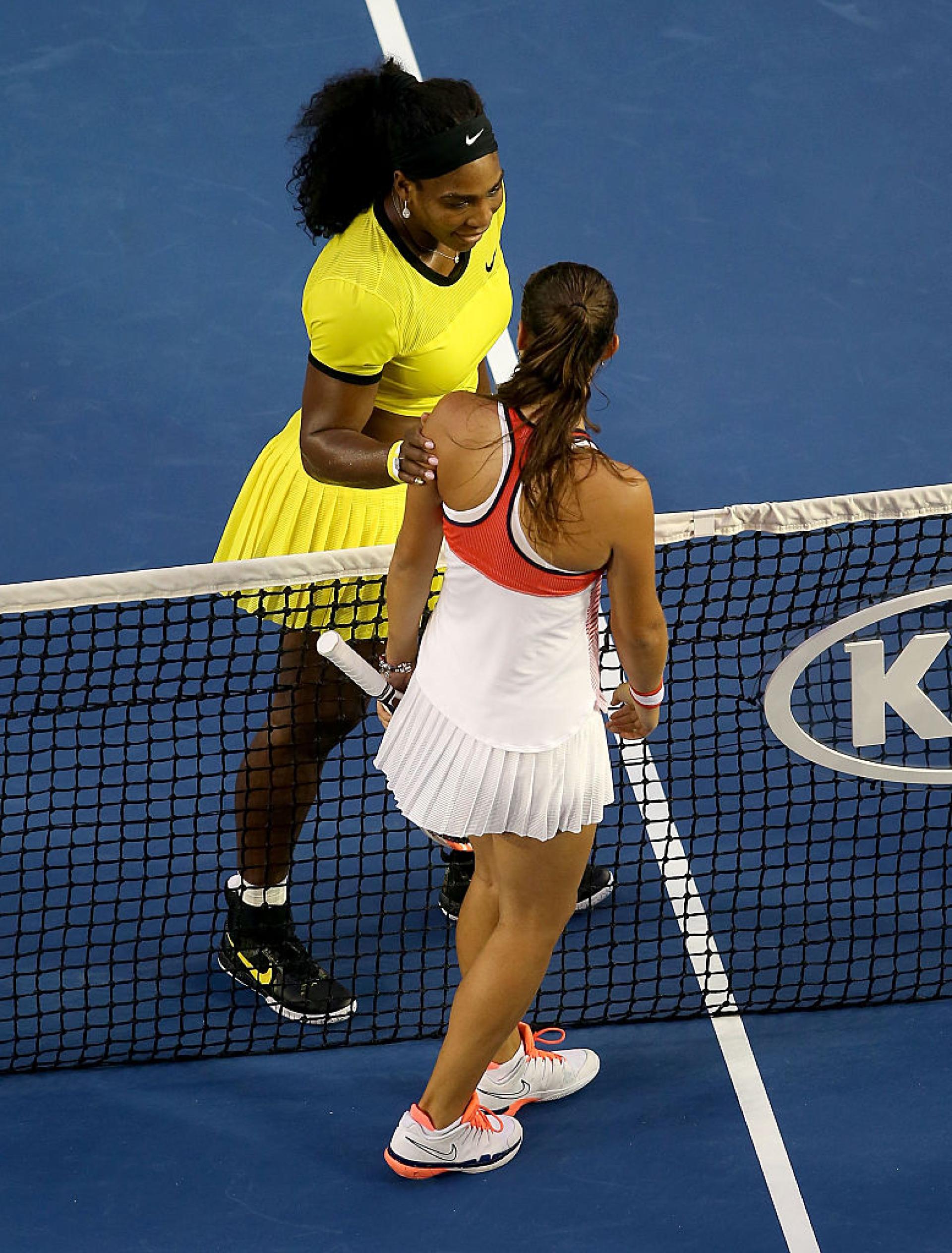 Daria Kasatkina and Serena Williams