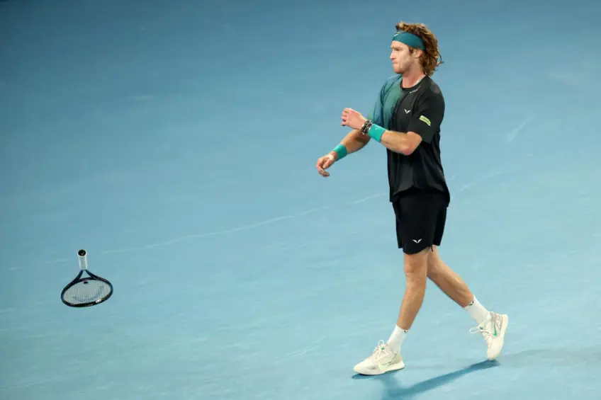 "I'm in trouble!" Andrey Rublev analyzes the match against Janni Sinner
