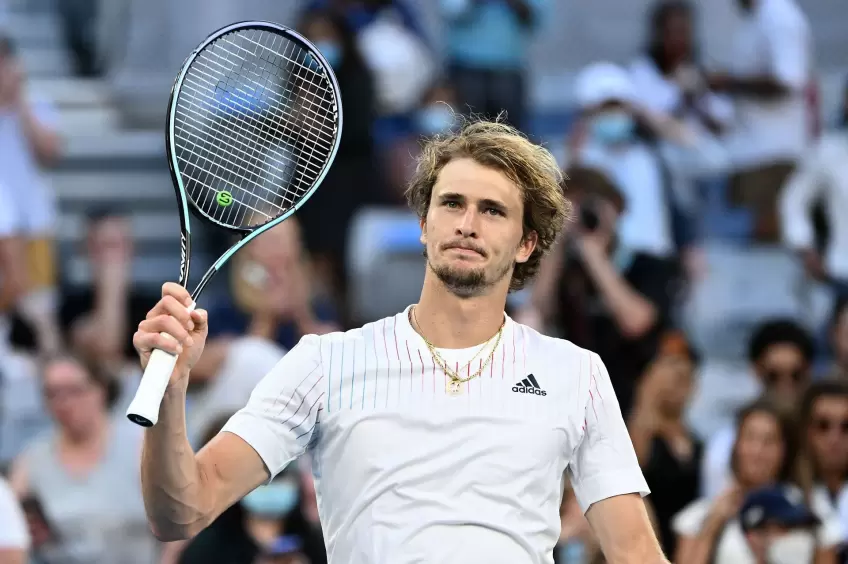 Alexander Zverev reacts to destroying Adrian Mannarino in Montpellier