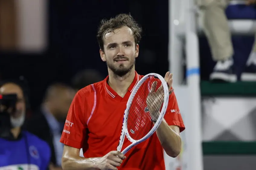 ATP Dubai: Daniil Medvedev sets Novak Djokovic clash