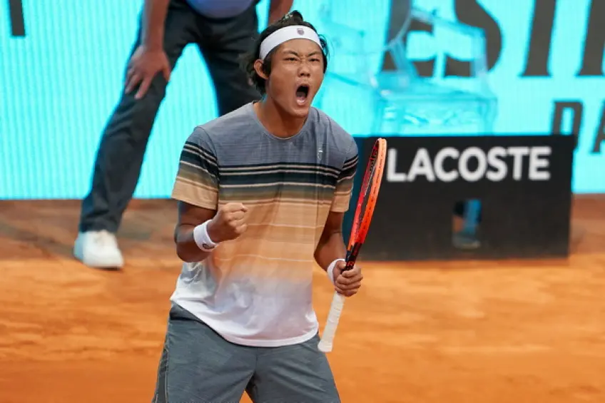 ATP Madrid: Zhizhen Zhang saves three MPs and edges Taylor Fritz