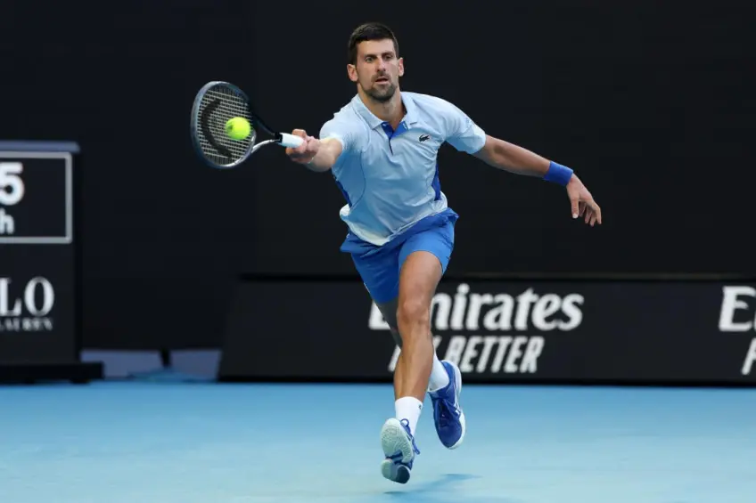 Australian Open: Novak Djokovic battles past Taylor Fritz