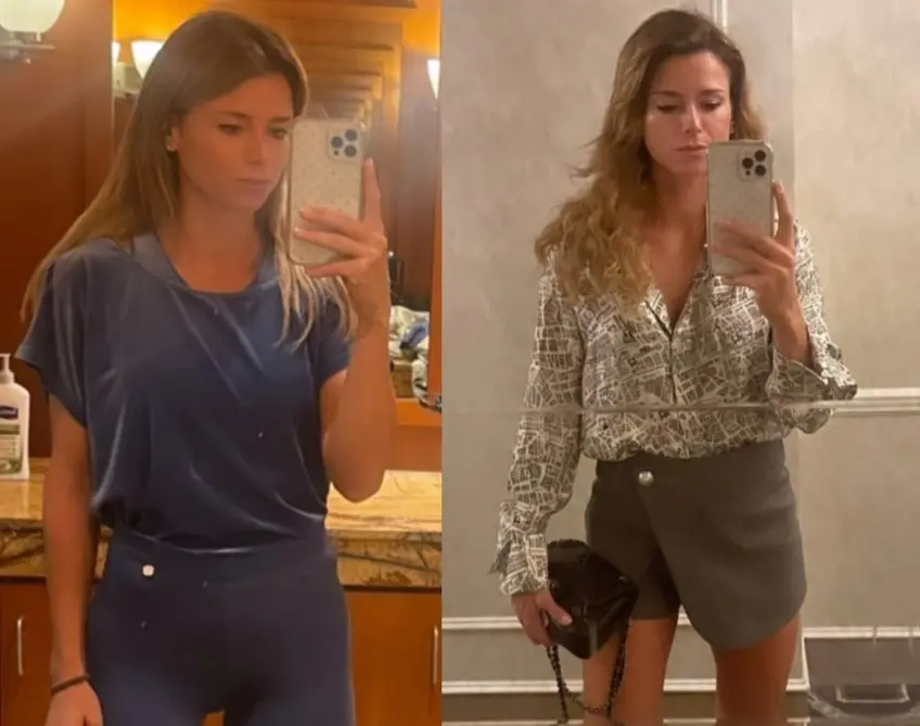 Camila Giorgi's double outfit can drive you crazy!