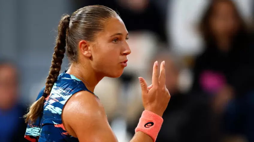 Diane Parry reacts to stunning defending French Open champion Barbora Krejcikova