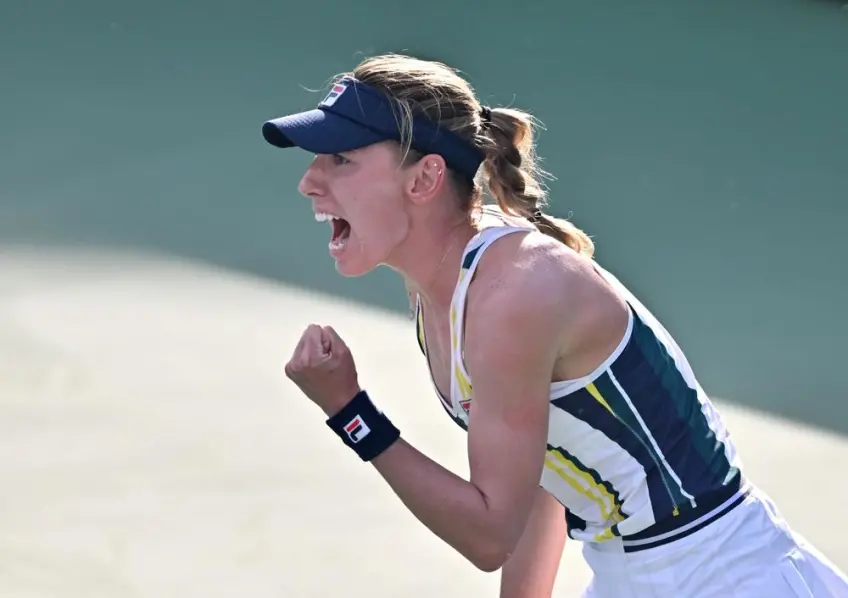 Ekaterina Alexandrova reacts to ousting No. 1 seed Jelena Ostapenko for Seoul title