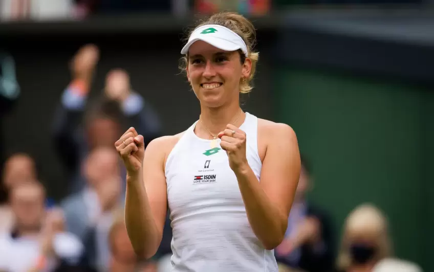 Elise Mertens reflects on upset win over Angelique Kerber at Wimbledon