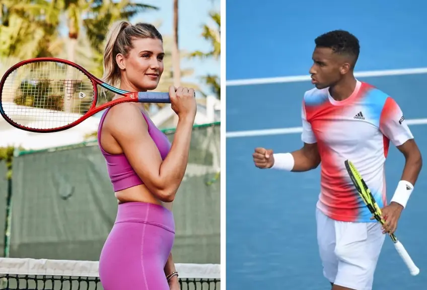 Eugenie Bouchard and Auger-Aliassime help youngsters with tennis!