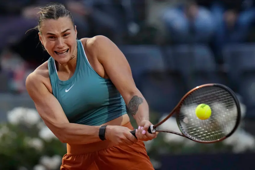 French Open: Aryna Sabalenka finds her mark in opening-round win over Marta Kostyuk