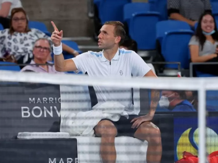 Furious Dan Evans goes on expletive-filled rant during Aslan Karatsev clash