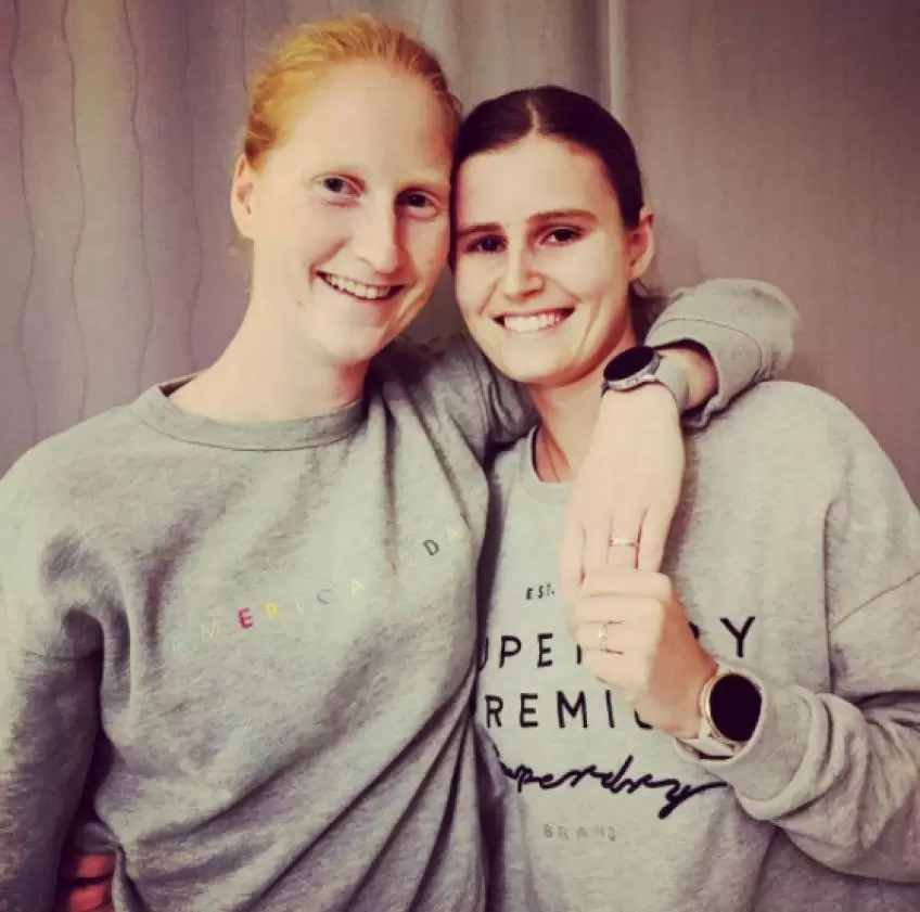 Greet Minnen and Alison Van Uytvanck's engagement on Christmas day!