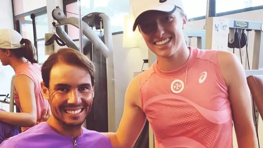 Iga Swiatek and her training with Rafael Nadal in Paris