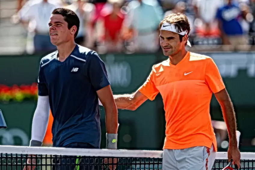 Indian Wells Flashback: Roger Federer downs Raonic and sets Novak Djokovic clash
