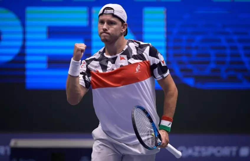 James Duckworth reacts to making his maiden ATP final at Astana Open