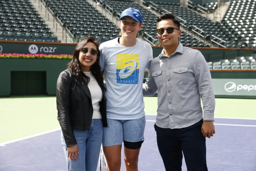 Marriage proposal interrupts Iga Swiatek's Indian Wells practice: 'Can I come?'