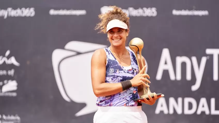 Mayar Sherif reacts to winning second WTA 125 title in Marbella 