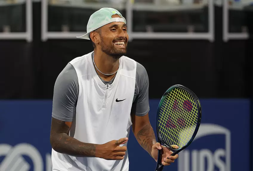 Nick Kyrgios shares thoughts on ousting Marcos Giron in Washington opener