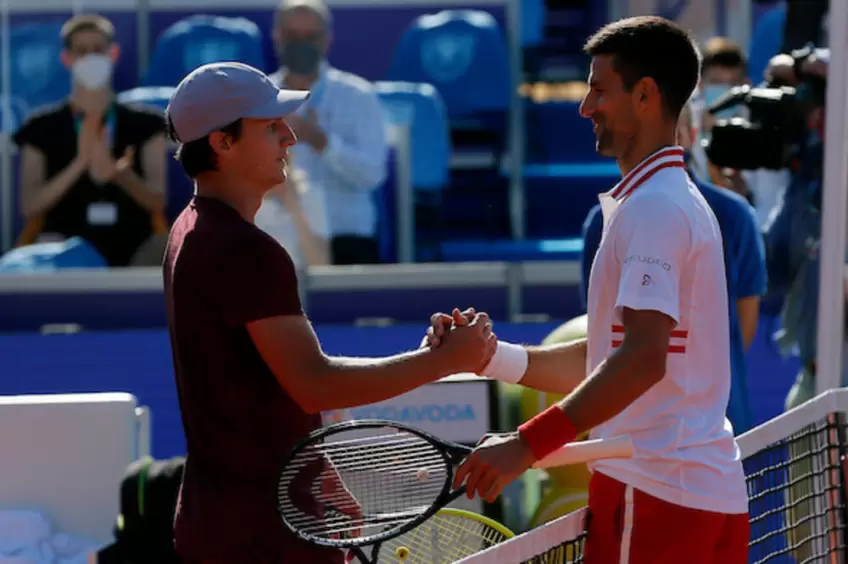 Novak Djokovic gives thoughts on Miomir Kecmanovic's game 