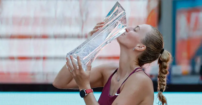 Petra Kvitova joins Serena Williams as two lone champions in Miami after turning 33