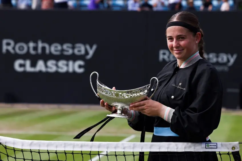 Rothesay Classic: Jelena Ostapenko denies Barbora Krejcikova to triumph in Birmnigham
