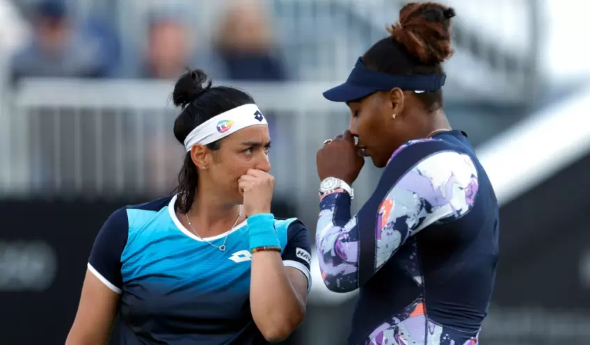 Serena Williams' doubles campaign in Eastbourne over, Ons Jabeur pulls out injured 
