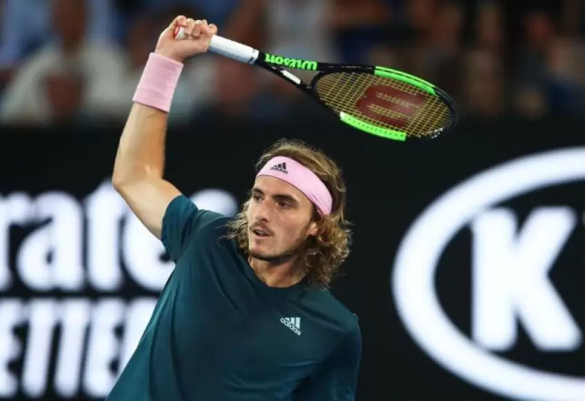 Stefanos Tsitsipas reacts to Albert Ramos-Vinolas win in Basel 