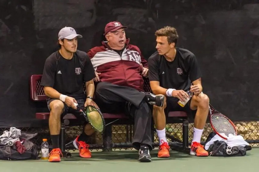 Texas A&M coach Steve Denton: "Remind your players tennis is designed to be fun"