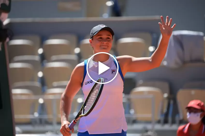 Roland Garros 2021: Ashleigh Barty vs Bernarda Pera's HIGHLIGHTS