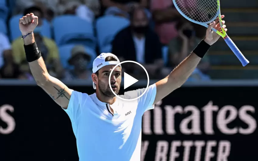 Australian Open 2022: Berrettini vs Nakashima's MATCH-POINT