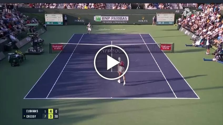 Indian Wells 2022: Cressy makes the weirdest ACE EVER!