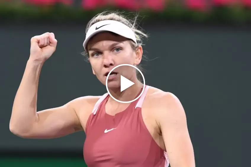 Indian Wells 2022: Simona Halep vs Petra Martic's HIGHLIGHTS