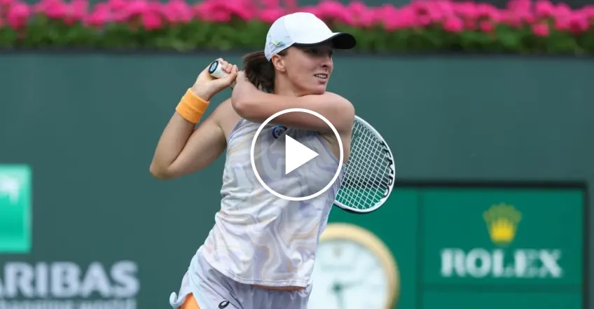 Indian Wells: Iga Swiatek beats Sorana Cirstea, the Highlights