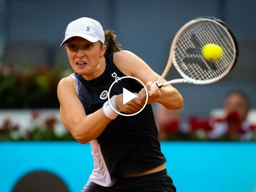 WTA Madrid: Iga Swiatek beats Bernarda Pera, the Highlights