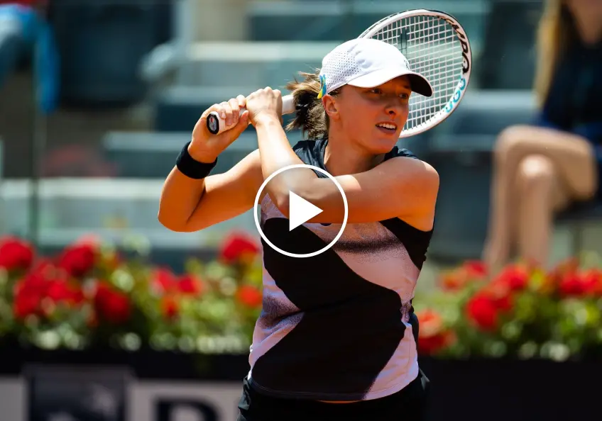 WTA Rome: Iga Swiatek gives Anastasia Pavlyuchenkova a bagel! The Highlights