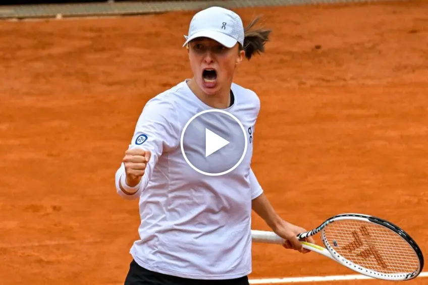 WTA Rome: Iga Swiatek sweeps away Donna Vekic, the Highlights