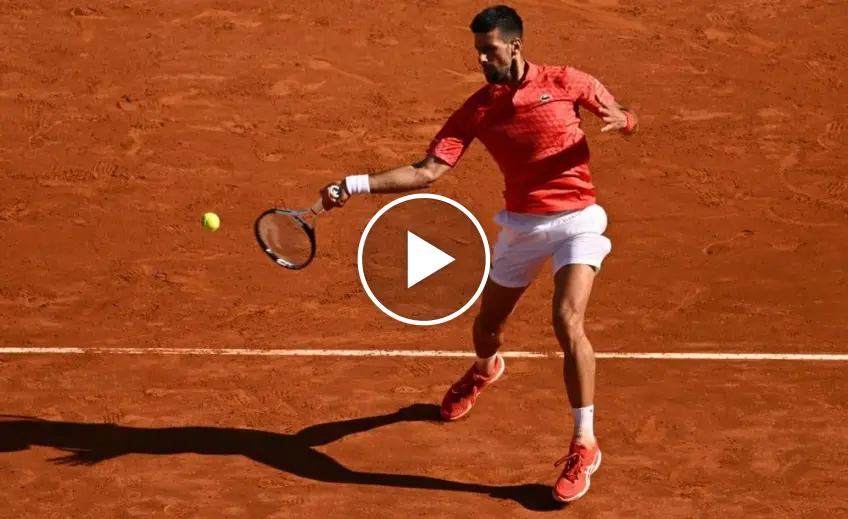 Roland Garros: Novak Djokovic beats Marton Fucsovics, the Highlights