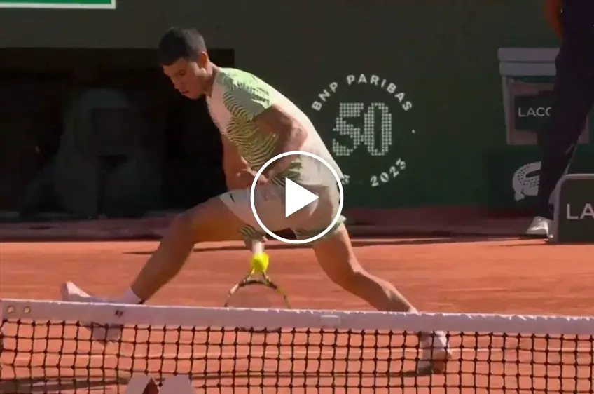 Roland Garros: Carlos Alcaraz shocks Taro Daniel crazy with tweeners and dropshots!
