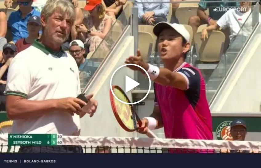 Roland Garros: Yoshihito Nishioka is furious: "It's bullshit!"