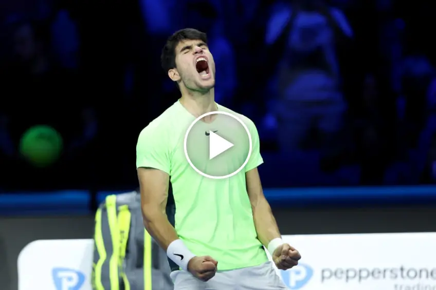 Daniil Medvedev bows to Carlos Alcaraz: the highlights