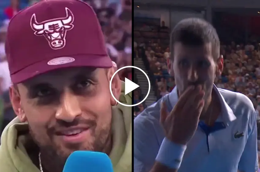 Kisses and popcorn: the bromance between Djokovic and Kyrgios!